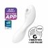 Satisfyer Curvy Trinity 5+ - pametni zračni val 2u1 vibrator (bijeli) 