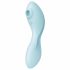 Satisfyer Curvy Trinity 5+ - pametni zračni val 2u1 vibrator (plavi) 