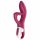 Satisfyer Embrace Me - punjivi vibrator s dodatkom za klitoris (crveni)