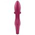 Satisfyer Embrace Me - punjivi vibrator s dodatkom za klitoris (crveni)