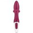 Satisfyer Embrace Me - punjivi vibrator s dodatkom za klitoris (crveni)