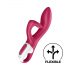 Satisfyer Embrace Me - punjivi vibrator s dodatkom za klitoris (crveni)