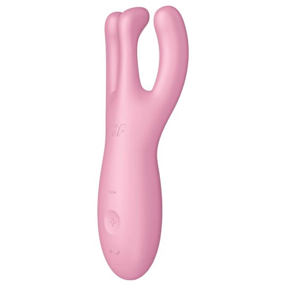 Satisfyer Threesome 4 - pametni klitorisni vibrator (ružičasti)