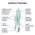 Satisfyer Air Pump Bunny 5 - pametna pumpajuća vibrator (menta)