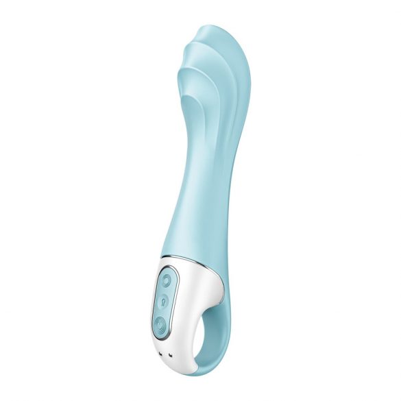 Satisfyer Air Pump Vibrator 5 - pametni vibrator s pumpom na baterije (plavi) 