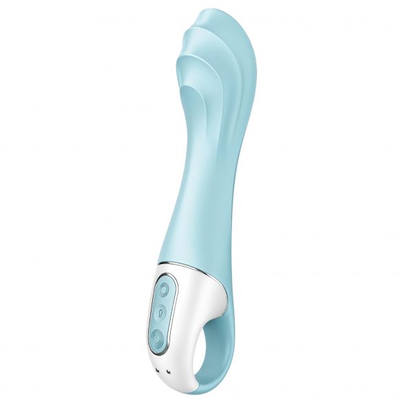 Satisfyer Air Pump Vibrator 5 - pametni vibrator s pumpom na baterije (plavi) 