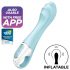 Satisfyer Air Pump Vibrator 5 - pametni pumpajući vibrator (plava)