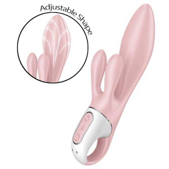 Satisfyer Air Pump Bunny 3 - napuhavajući vibrator (ružičasti)