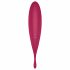 Satisfyer Twirling Pro - punjivi, pametni 2u1 vibrator za klitoris (crveni) 