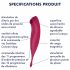 Satisfyer Twirling Pro - punjivi, pametni 2u1 vibrator za klitoris (crveni) 