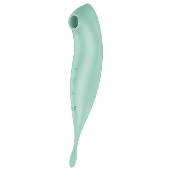 Satisfyer Twirling Pro - punjivi, pametni 2u1 vibrator za klitoris (mint) 