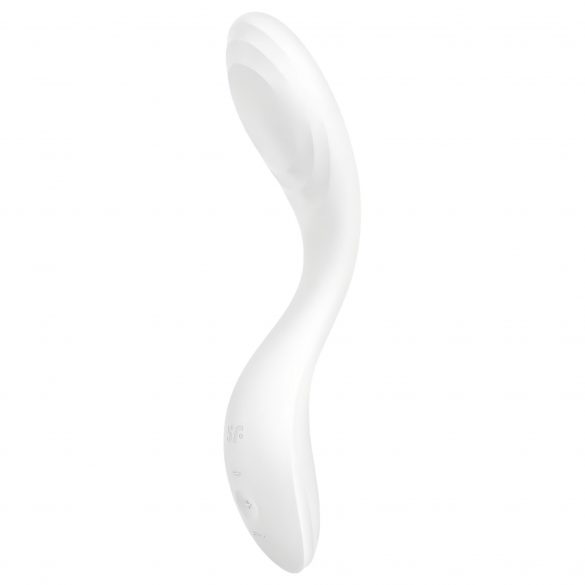 Satisfyer Rrolling - vibrator G-točke s pokretnom lopticom na baterije (bijeli) 