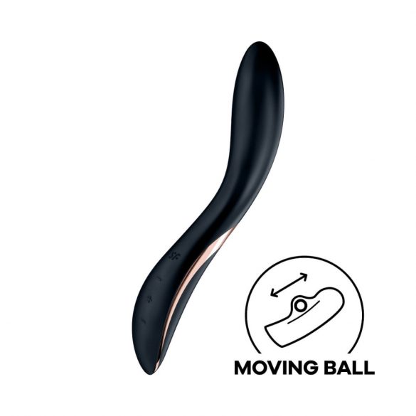 Satisfyer Rrolling - pokretni vibrator G-točke na baterije (crni) 