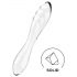 Satisfyer Dazzling Crystal 1 - Dvostruki stakleni dildo (prozirni)