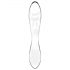 Satisfyer Dazzling Crystal 1 - Dvostruki stakleni dildo (prozirni)