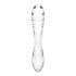 Satisfyer Dazzling Crystal 1 - 2-ended stakleni dildo (proziran) 