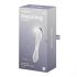 Satisfyer Dazzling Crystal 1 - Dvostruki stakleni dildo (prozirni)