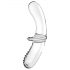 Satisfyer Double Crystal - Dildo od stakla s dva kraja (prozirno)