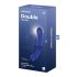 Satisfyer Double Crystal - Stakleni dildo s dvije glave (plavi)