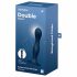 Satisfyer Double Ball-R - utegnuti dildo s vakuumom (tamnoplavi) 