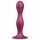 Satisfyer Double Ball-R - utegnuti dildo s vakuumom (crveni) 