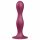 Satisfyer Double Ball-R - dildo s usisnom bazom i utezima (crveni)