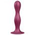 Satisfyer Double Ball-R - dildo s usisnom bazom i utezima (crveni)