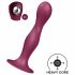 Satisfyer Double Ball-R - utegnuti dildo s vakuumom (crveni) 