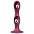 Satisfyer Double Ball-R - dildo s usisnom bazom i utezima (crveni)