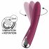 Satisfyer Spinning Vibe 1 - vibrator G-točke s rotirajućom glavom (crveni) 