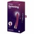 Satisfyer Spinning Vibe 1 - vibrator G-točke s rotirajućom glavom (crveni) 