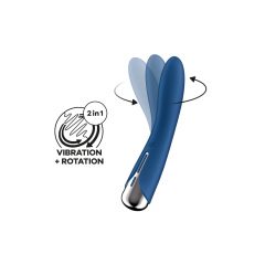   Satisfyer Spinning Vibe 1 - vibrator G-točke s rotirajućom glavom (plavi)