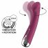 Satisfyer Spinning G-Spot 1 - vibrator za G-točku s rotirajućom glavom (crveni) 