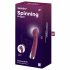 Satisfyer Spinning G-Spot 1 - vibrator za G-točku s rotirajućom glavom (crveni) 