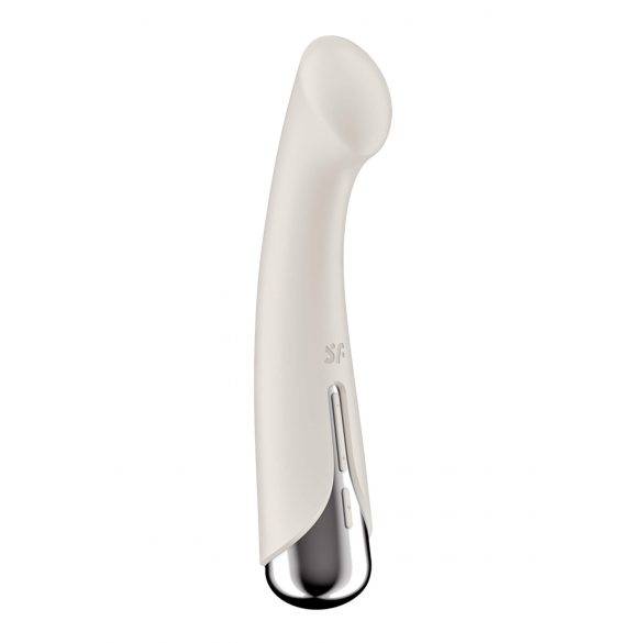 Satisfyer Spinning G-Spot 1 - vibrator za G-točku s rotirajućom glavom (bež) 