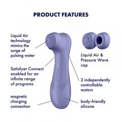   Satisfyer Pro 2 Gen3 - pametni, punjivi stimulator klitorisa sa zračnim valovima (ljubičasti)