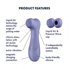   Satisfyer Pro 2 Gen3 - stimulator klitorisa na baterije, zračnim valovima (ljubičasti)