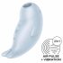 Satisfyer Seal You Soon - stimulator klitorisa na baterije, zračnim valovima (plavi) 