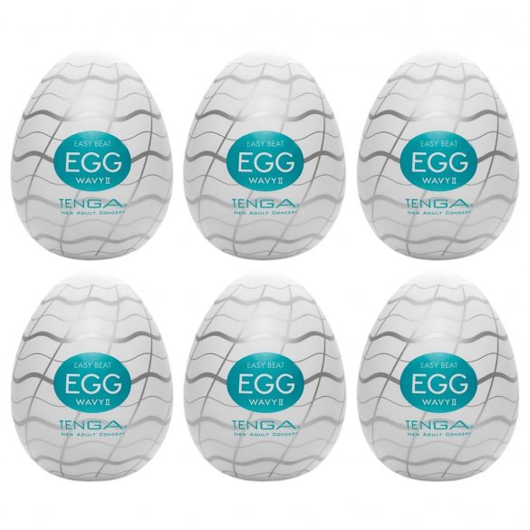 TENGA Egg Wavy II - masturbacijsko jaje (6 kom)