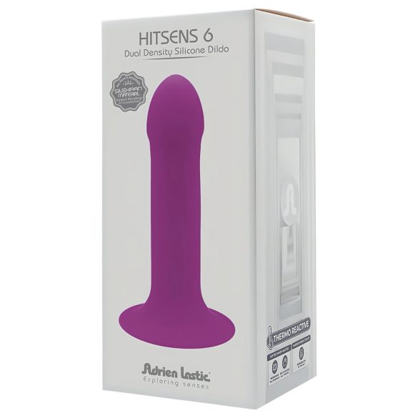 Hitsens 6 - prilagodljiv dildo s postoljem za penis i vakuumskom bazom (ljubičasta)