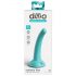 Dillio Curious Five - silikonski dildo s prijanjajućom bazom (15 cm) - tirkizni