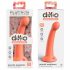 Dillio Secret Explorer - samoljepljivi dildo (17cm) - narančasta 