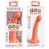 Dillio Secret Explorer - samoljepljivi dildo (17cm) - narančasta 