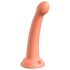 Dillio Secret Explorer - samoljepljivi dildo (17cm) - narančasta 