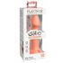 Dillio Big Hero - silikonski dildo (17cm) - narančasti 