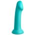 Dillio Big Hero - silikonski dildo s ljepljivim potplatom (17cm) - tirkiz 