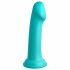 Dillio Big Hero - silikonski dildo s ljepljivim potplatom (17cm) - tirkiz 