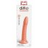 Dillio Wild Thing - užljebljeni dildo (19 cm) - narančasta 