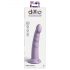 Dillio Slim Seven - stimulirajući dildo s vakuumskom bazom (20cm) - ljubičasti