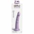 Dillio Slim Seven - ljepljivi dildo za stimulaciju glavića (20 cm) - ljubičasta 